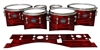 Mapex Quantum Tenor Drum Slips - Chaos Brush Strokes Red and Black (Red)