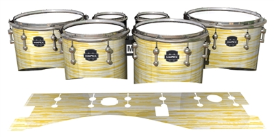 Mapex Quantum Tenor Drum Slips - Chaos Brush Strokes Yellow and White (Yellow)