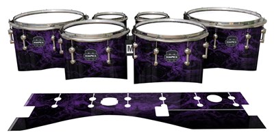 Mapex Quantum Tenor Drum Slips - Coast GEO Marble Fade (Purple)