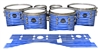 Mapex Quantum Tenor Drum Slips - Lateral Brush Strokes Blue and White (Blue)