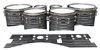 Mapex Quantum Tenor Drum Slips - Lateral Brush Strokes Grey and Black (Neutral)