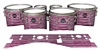 Mapex Quantum Tenor Drum Slips - Lateral Brush Strokes Maroon and White (Red)