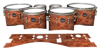 Mapex Quantum Tenor Drum Slips - Macro Ormosia Burl (Neutral)