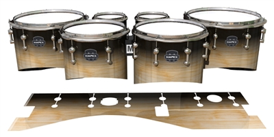 Mapex Quantum Tenor Drum Slips - Maple Woodgrain Black Fade (Neutral)