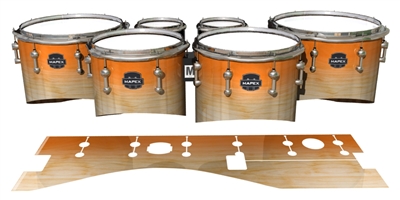 Mapex Quantum Tenor Drum Slips - Maple Woodgrain Orange Fade (Orange)