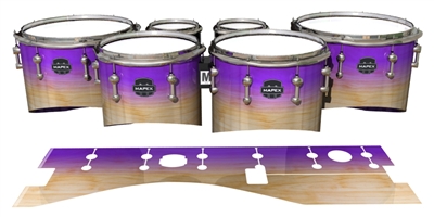 Mapex Quantum Tenor Drum Slips - Maple Woodgrain Purple Fade (Purple)