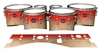 Mapex Quantum Tenor Drum Slips - Maple Woodgrain Red Fade (Red)