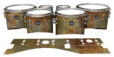 Mapex Quantum Tenor Drum Slips - Rusted Metal (Themed)
