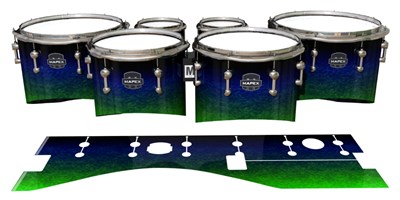Mapex Quantum Tenor Drum Slips - Summer Night (Blue) (Green)