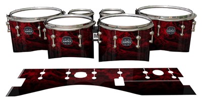 Mapex Quantum Tenor Drum Slips - Volcano GEO Marble Fade (Red)