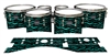 Mapex Quantum Tenor Drum Slips - Wave Brush Strokes Aqua and Black (Green) (Blue)