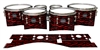 Mapex Quantum Tenor Drum Slips - Wave Brush Strokes Red and Black (Red)