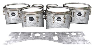 Mapex Quantum Tenor Drum Slips - White Cosmic Glass (Neutral)