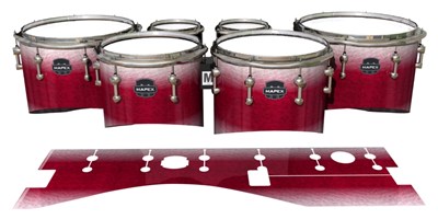 Mapex Quantum Tenor Drum Slips - Wicked White Ruby (Red) (Pink)