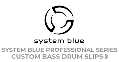 System Blue Professional Series Bass Drum Slips Custom Design Package