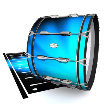 Pearl Championship Maple Bass Drum Slip - Blue Light Rays (Themed)