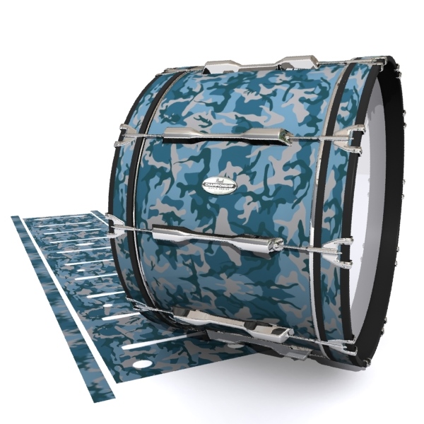 Pearl Championship Maple Bass Drum Slip - Blue Slate Traditional Camouflage (Blue)