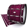 Pearl Championship Maple Bass Drum Slip - Lateral Brush Strokes Maroon and Black (Red)