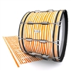 Pearl Championship Maple Bass Drum Slip - Lateral Brush Strokes Orange and White (Orange)