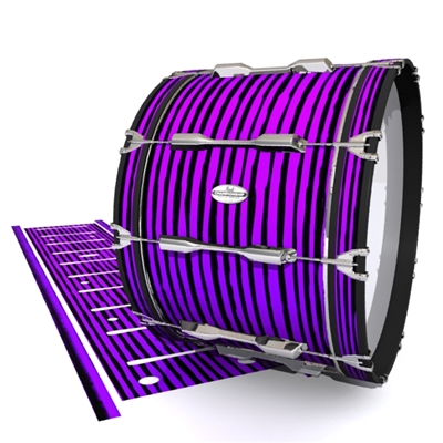Pearl Championship Maple Bass Drum Slip - Lateral Brush Strokes Purple and Black (Purple)