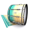 Pearl Championship Maple Bass Drum Slip - Maple Woodgrain Teal Fade (Blue) (Green)
