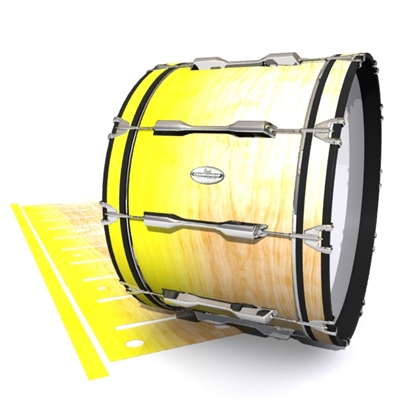 Pearl Championship Maple Bass Drum Slip - Maple Woodgrain Yellow Fade (Yellow)