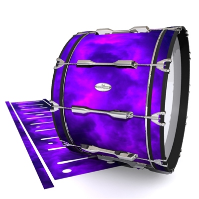 Pearl Championship Maple Bass Drum Slip - Purple Smokey Clouds (Themed)