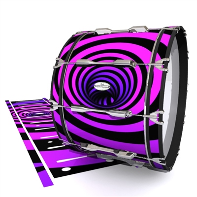 Pearl Championship Maple Bass Drum Slip - Purple Vortex Illusion (Themed)