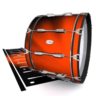 Pearl Championship Maple Bass Drum Slip - Red Light Rays (Themed)