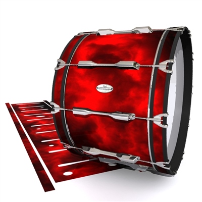 Pearl Championship Maple Bass Drum Slip - Red Smokey Clouds (Themed)