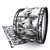 Pearl Championship Maple Bass Drum Slip - Silver Gears(Themed)