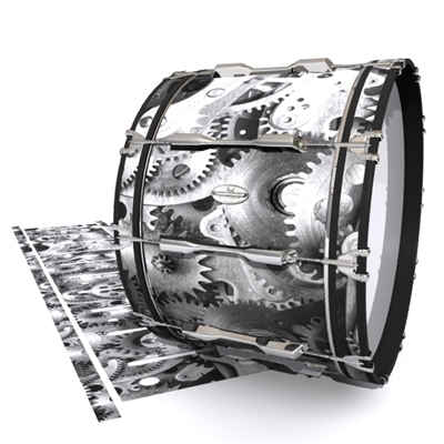 Pearl Championship Maple Bass Drum Slip - Silver Gears(Themed)