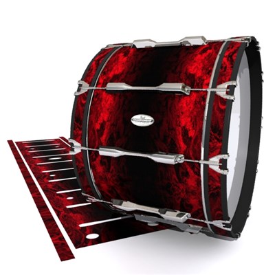 Pearl Championship Maple Bass Drum Slip - Volcano GEO Marble Fade (Red)