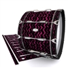 Pearl Championship Maple Bass Drum Slip - Wave Brush Strokes Maroon and Black (Red)