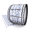 Pearl Championship Maple Bass Drum Slip - Wave Brush Strokes Navy Blue and White (Blue)
