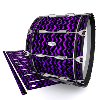 Pearl Championship Maple Bass Drum Slip - Wave Brush Strokes Purple and Black (Purple)