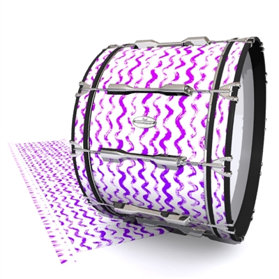Pearl Championship Maple Bass Drum Slip - Wave Brush Strokes Purple and White (Purple)