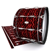 Pearl Championship Maple Bass Drum Slip - Wave Brush Strokes Red and Black (Red)