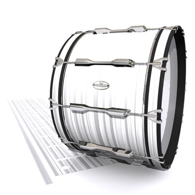 Pearl Championship Maple Bass Drum Slip - White Horizon Stripes (Neutral)