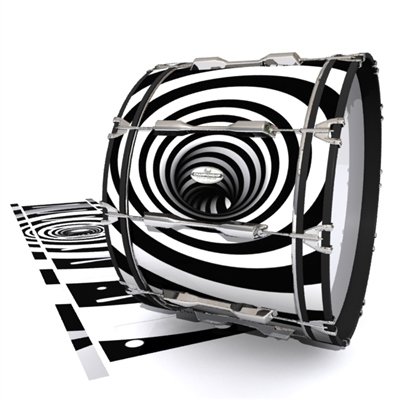 Pearl Championship Maple Bass Drum Slip - White Vortex Illusion (Themed)