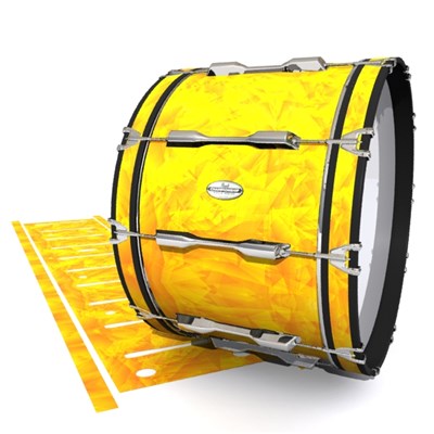 Pearl Championship Maple Bass Drum Slip - Yellow Cosmic Glass (Yellow) (Orange)