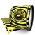 Pearl Championship Maple Bass Drum Slip - Yellow Vortex Illusion (Themed)