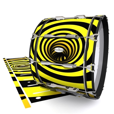 Pearl Championship Maple Bass Drum Slip - Yellow Vortex Illusion (Themed)