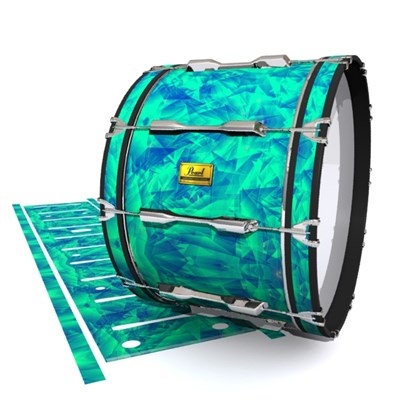 Pearl Championship Maple Bass Drum Slip (Old) - Aqua Cosmic Glass (Aqua)