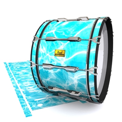 Pearl Championship Maple Bass Drum Slip (Old) - Aquatic Refraction (Themed)