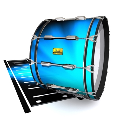 Pearl Championship Maple Bass Drum Slip (Old) - Blue Light Rays (Themed)