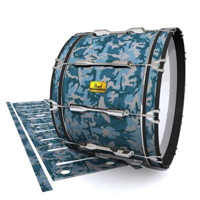 Pearl Championship Maple Bass Drum Slip (Old) - Blue Slate Traditional Camouflage (Blue)