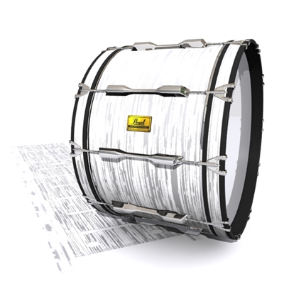 Pearl Championship Maple Bass Drum Slip (OLD) - Chaos Brush Strokes Grey and White (Neutral)