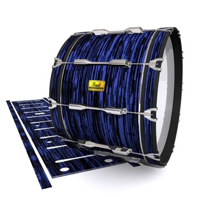 Pearl Championship Maple Bass Drum Slip (OLD) - Chaos Brush Strokes Navy Blue and Black (Blue)