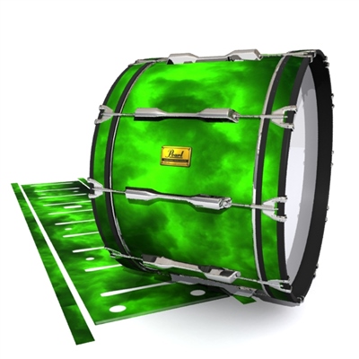Pearl Championship Maple Bass Drum Slip (Old) - Green Smokey Clouds (Themed)
